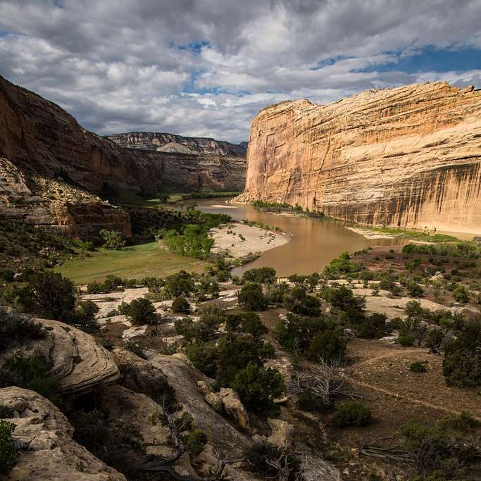 upper yampa river dinosaur national monument sunset