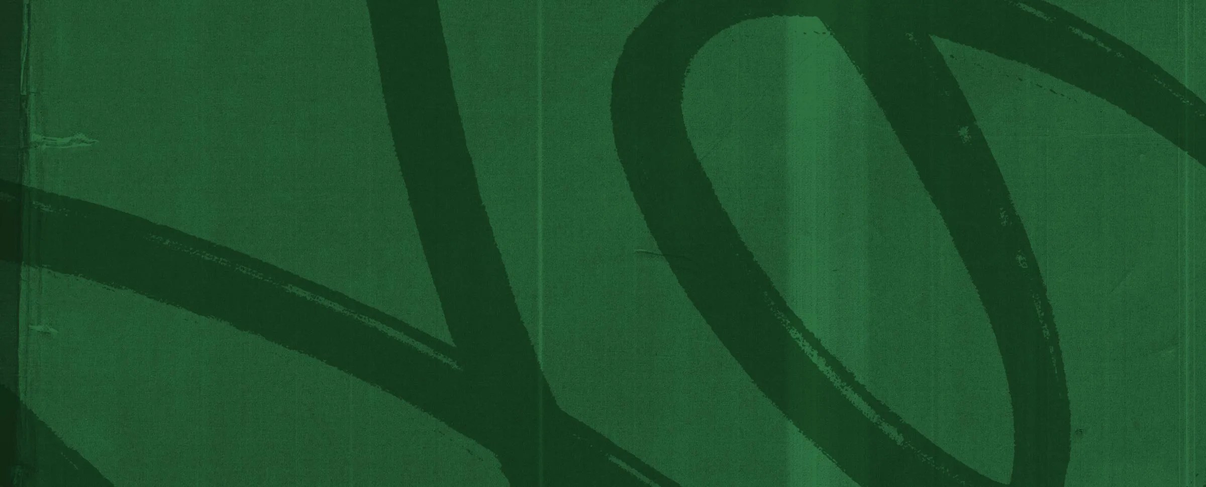 Decorative graphic of green brushstrokes.